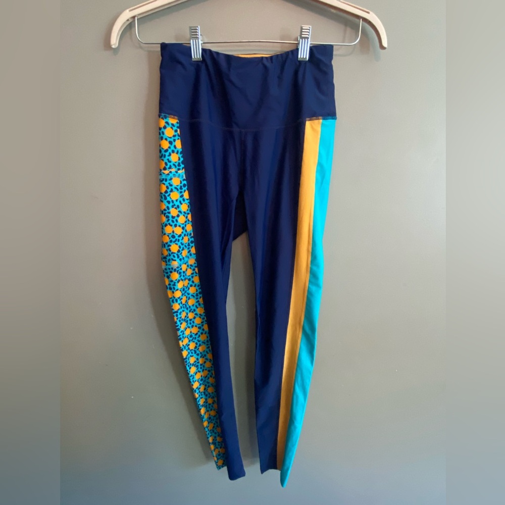 SwimZip women’s swim pant UPF 50+ geo party print